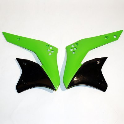 UFO OSŁONY CHŁODNICY KAWASAKI KXF 250 '06-'08 KOLOR ZIELONY/CZARNY