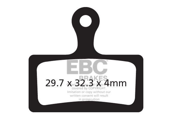 CFA614 - Klocki hamulcowe rowerowe (organiczne) EBC Brakes
