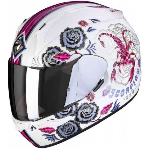 SCORPION KASK EXO-390 CHICA II WHITE-PINK