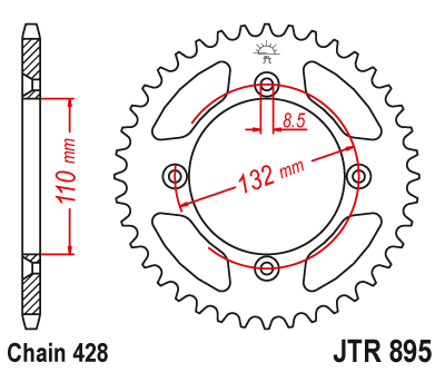  DID JT zestaw napędowy KTM 85 SX (04-17) 