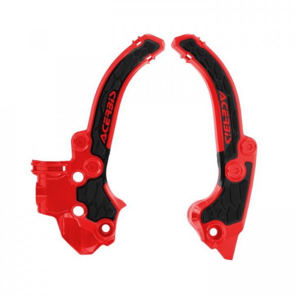 ACERBIS OSŁONY RAMY X-GRIP KTM SX 50 24-26, GAS GAS MC 50 24-26, HUSQVARNA TC 50 24-26 KOLOR CZERWONY / CZARNY