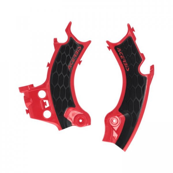 ACERBIS OSŁONY RAMY X-GRIP HONDA CRF 250 R / RX / RWE 25-26, CRF 450 R / RX / RWE 25-26, CRF 300 RX 25-26 KOLOR CZERWONY / CZARN