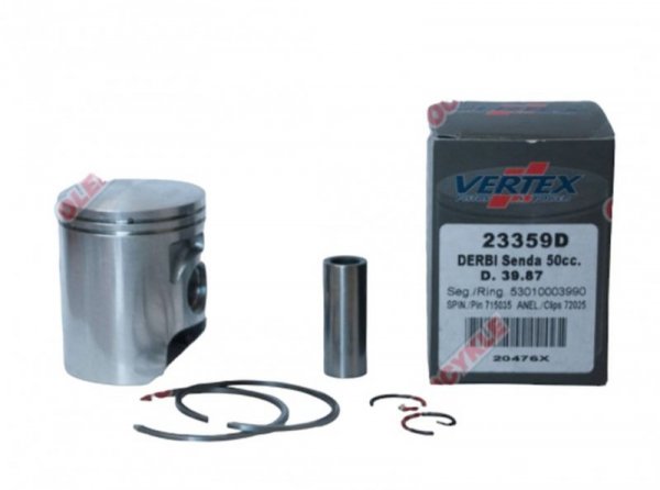 VERTEX TŁOK DERBI SENDA 50 (39,84MM) (PIERŚCIENIE 53010003990 x 2 SZT.)