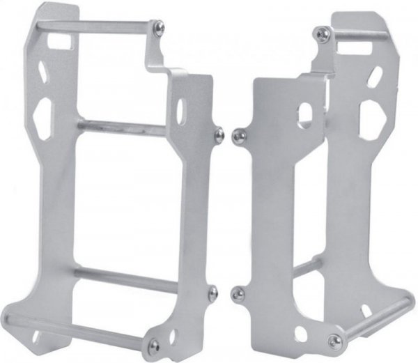 CROSSPRO PROMOCJA OSŁONY CHŁODNICY ALUMINIOWE AJP PR7 650 ADVENTURE 17-19 KOLOR SREBRNY