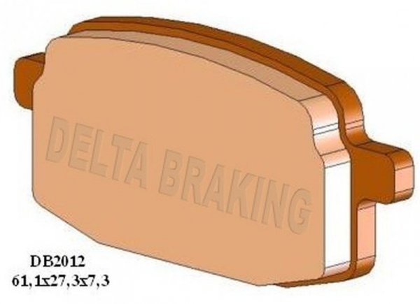 DELTA BRAKING KLOCKI HAMULCOWE KH169 PRZÓD ADLY SILVER/FOX 50 01-05, PEUGEOT CLIC 50 08-11, YAMAHA YA 100 GRAND AXIS 05, YW 100T