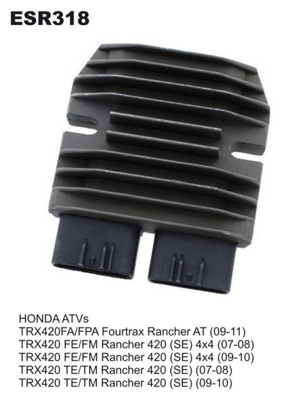 ELECTROSPORT REGULATOR NAPIĘCIA HONDA TRX 420 FOURTRAX RANCHER 07-13, MUV700BIG RED 09-13