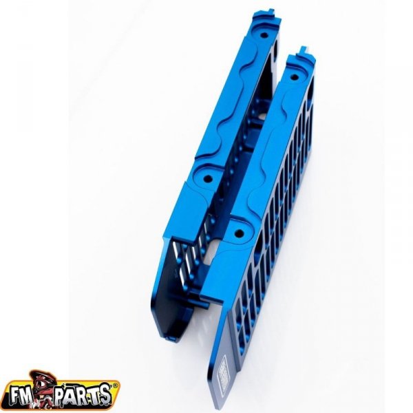 FM-PARTS OSŁONY CHŁODNICY (KRATKI) ALUMINIUM RIEJU MR 21-23 KOLOR NIEBIESKI