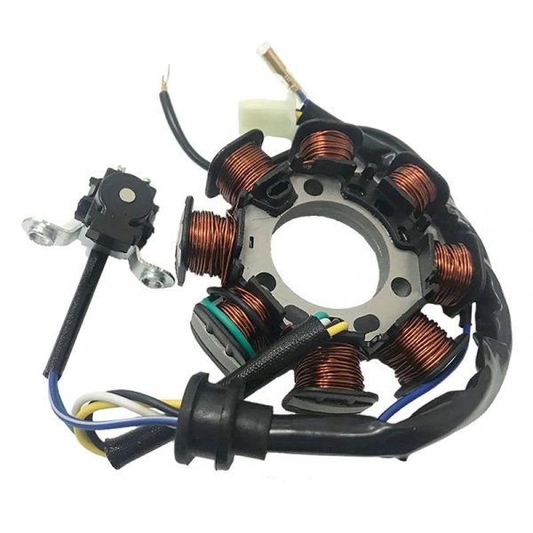 GAUSS UZWOJENIE ALTERNATORA STATOR YAMAHA YBR 125, XTZ 125 06-10, FACTOR 125 -10, (OEM:5HH-H1410-10; 5RM-H1410-00)
