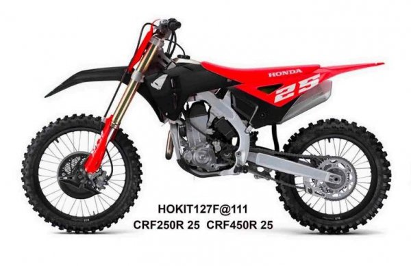 UFO 2025/11 KOMPLET PLASTIKÓW (FULL KIT) Z OSŁONAMI TELESKOPÓW (AMORTYZATORÓW) HONDA CRF 250 R / 450 R 25-26 KOLOR CZERWONY / CZ