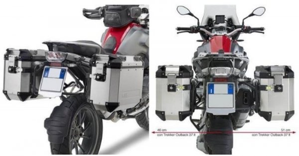 KAPPA STELAŻ KUFRÓW BOCZNYCH MONOKEY CAM SIDE BMW R 1200 GS (13-18), R 1250 GS (19-23), R 1250 GS Adventure (19-24) - POD KUFRY 