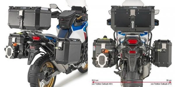 KAPPA STELAŻ KUFRÓW BOCZNYCH MONOKEY CAM SIDE HONDA CRF 1100L Africa Twin 20-25 Adventure Sports 20-25 - POD KUFRY KFR KFORCE OR