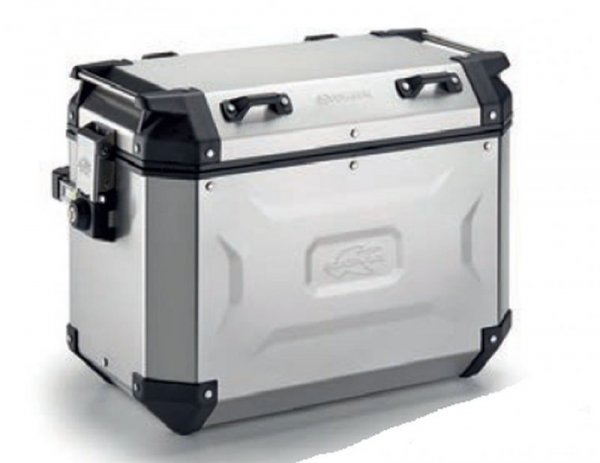 KAPPA KUFER BOCZNY 48L MONOKEY CAM SIDE KVG48A KVOYAGER ALUMINIOWY LEWY KOLOR SREBRNY
