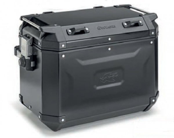 KAPPA KUFER BOCZNY 48L MONOKEY CAM SIDE KVG48B KVOYAGER ALUMINIOWY PRAWY KOLOR CZARNY ANODOWANY BLACK LINE