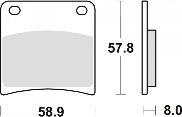 TRW ZF KLOCKI HAMULCOWE KH146 SINTER STREET SUZUKI GSXF 600 / 750 88-97, VX 800 90-95, GSXF 1100 88-96, GSX 1100 G 91-93, PRZÓD/