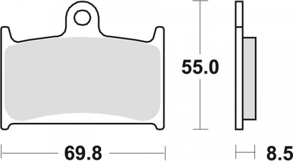 TRW ZF KLOCKI HAMULCOWE KH145 KH236 SINTER STREET SUZUKI GSXR 750 88-93, GSXR 1100 89-92, TRIUMPH DAYTONA 955 96-06, SPEED TRIPL