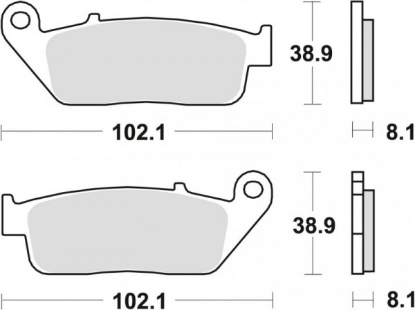 TRW ZF KLOCKI HAMULCOWE KH142 SINTER STREET BMW C-EVOLUTION 14-, C 650 11-, SUZUKI BURGMAN 650 04-, PRZÓD