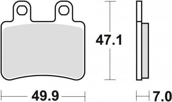 TRW ZF KLOCKI HAMULCOWE KH350 ORGANIC YAMAHA DT 50 02-08, XT 125 05-12, PRZÓD/TYŁ