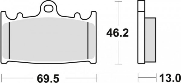 TRW ZF KLOCKI HAMULCOWE KH366 ORGANIC SUZUKI VL 1500 INTRUDER 01-08, TYŁ