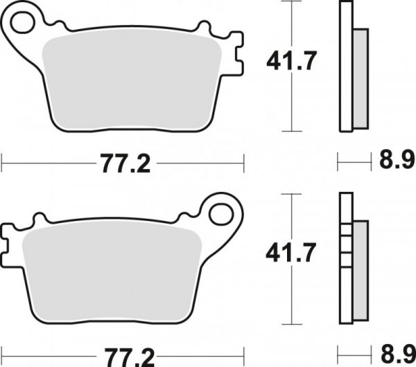 TRW ZF KLOCKI HAMULCOWE KH436 SINTER CB 600 HORNET 07-15, CBR 600 RR 07-16, CBR 1000 FIREBLADE 06-19, KAWASAKI ZX6R 636 13-, ZX1