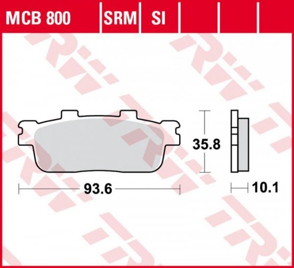 TRW ZF KLOCKI HAMULCOWE KH427 SINTER DAELIM QL 125 STEEZER 15-, VL 250 DAYSTAR 17-, PEUGEOT LXR 125 10-, SYM GTS 125/250 06-, JO
