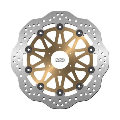 NG TARCZA HAMULCOWA PRZÓD HONDA CBR600 95-98, CBR900/929 93-97 (296X58X4MM) (6X6,5MM) WAVE PŁYWAJĄCA (ZŁOTY ŚRODEK)