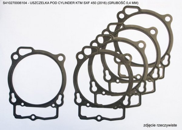 ATHENA USZCZELKA POD CYLINDER HUSQVARNA FE 450 17-26,FC 450 17-26, KTM EXCF 450 16-26, SXF 450 17-26 (GRUBOŚĆ 0,4 MM), OEM, 7943