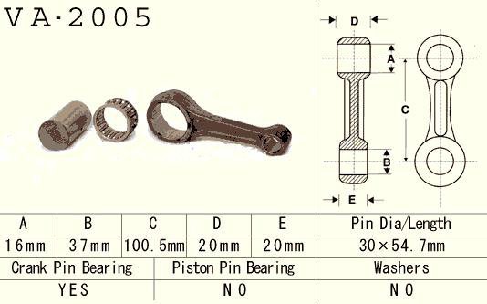 VESRAH KORBOWÓD YAMAHA YFM/YFB 225 83-04, XT 225 (VA2005) (YFM225) (XT225) (MADE IN JAPAN)