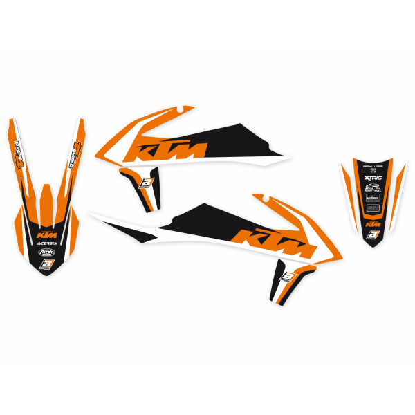 BLACKBIRD KOMPLET NAKLEJEK (OKLEINA) KTM EXC (20-22) Dream4