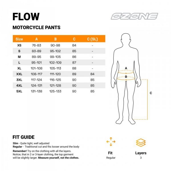 SPODNIE TEKSTYLNE OZONE FLOW BLACK 5XL