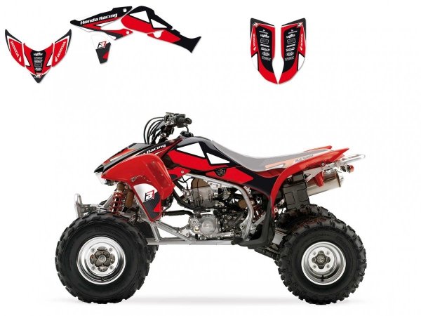 BLACKBIRD KOMPLET NAKLEJEK (OKLEINA) TRX 450R (04-23) Dream2 