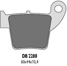 Delta Braking HONDA 450 CRF R (02-13) klocki hamulcowe tył