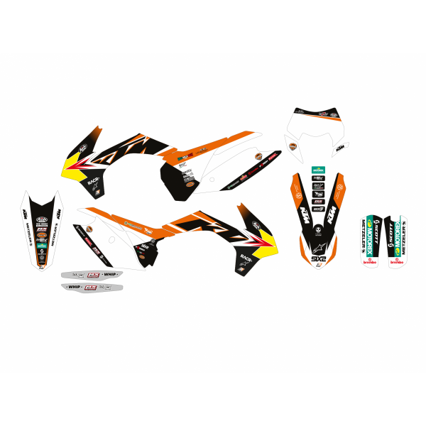 BLACKBIRD KOMPLET NAKLEJEK (OKLEIN) KTM EXC (14-16) REPLICA TROPHY 2022