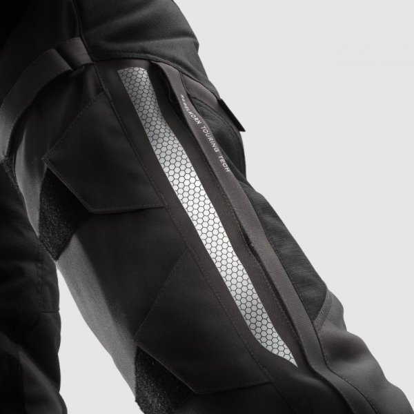 SPODNIE MOTOCYKLOWE TEKSTYLNE REBELHORN HARDY 3.0 DESERT GREY RED 3XL