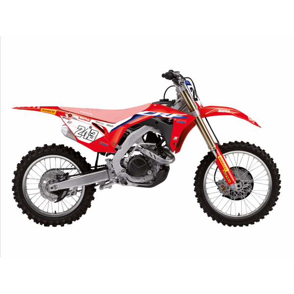 BLACKBIRD KOMPLET NAKLEJEK (OKLEINA) HONDA CRF 250R (18-21) CRF 450R/X (17-20)  REPLICA TEAM HRC 20/21