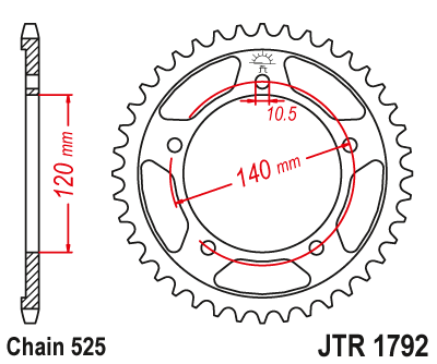 DID JT zestaw napędowy Triumph 600 TT / 2004