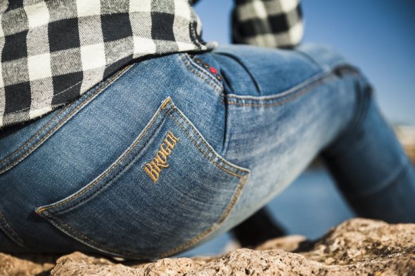 DAMSKIE SPODNIE JEANS BROGER CALIFORNIA LADY SLIM FIT WASHED BLUE W32L30