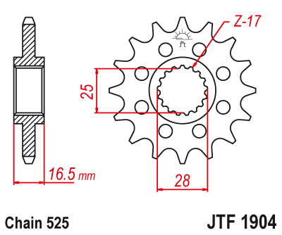  DID JT zestaw napędowy KTM 950 LC8 Adventure/S (03-06)
