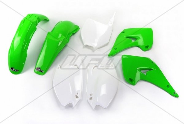 UFO KOMPLET PLASTIKÓW KAWASAKI KX 125/250 '03-'04 KOLOR OEM