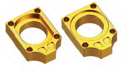 Accel napinacz tylnej ośki - Suzuki RMZ (04-14) - złoty