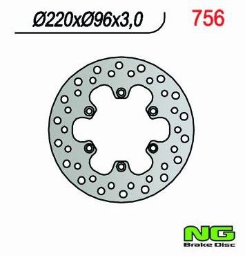Tarcza hamulcowa przednia Kawasaki KX 80 (92-00) / KX 85 (01>)