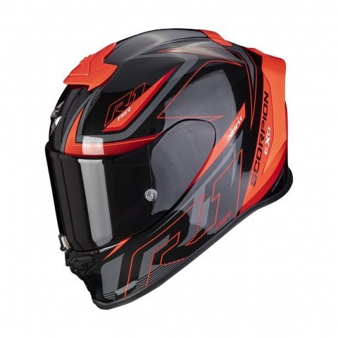 SCORPION KASK EXO-R1 AIR GAZ Metal Black-Red