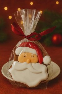 Ręcznie malowany piernik Mikołaj 