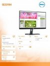 Monitor SE2219H 21,5 IPS LED Full HD (1920x1080)/16:9/HDMI/VGA/3Y PPG