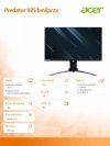 Monitor ACER 25'  Predator X25 IPS, ZeroFrame, 360Hz