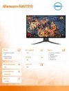 Monitor Alienware AW2721D 27 cali LED 2560x1440/HDMI/DP/USB/3Y