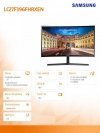 Monitor 27 cali LC27F396FHRXEN VA 1920x1080 FHD 16:9 1xD-sub/1xHDMI 4 ms (GTG) zakrzywiony