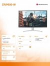 Monitor 27UP600-W 27 cali UHD IPS VESA DisplayHDR 400