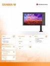 Monitor 32UN88A-W 31,5 cala IPS Ergo 4K HDR FreeSync
