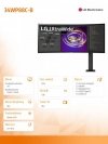 Monitor 34WP88C-B 34 cale QHD UltraWide AMD FreeSync