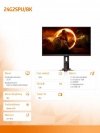 Monitor 23,8 cali 24G2SPU 165Hz IPS HDMIx2 DP Pivot